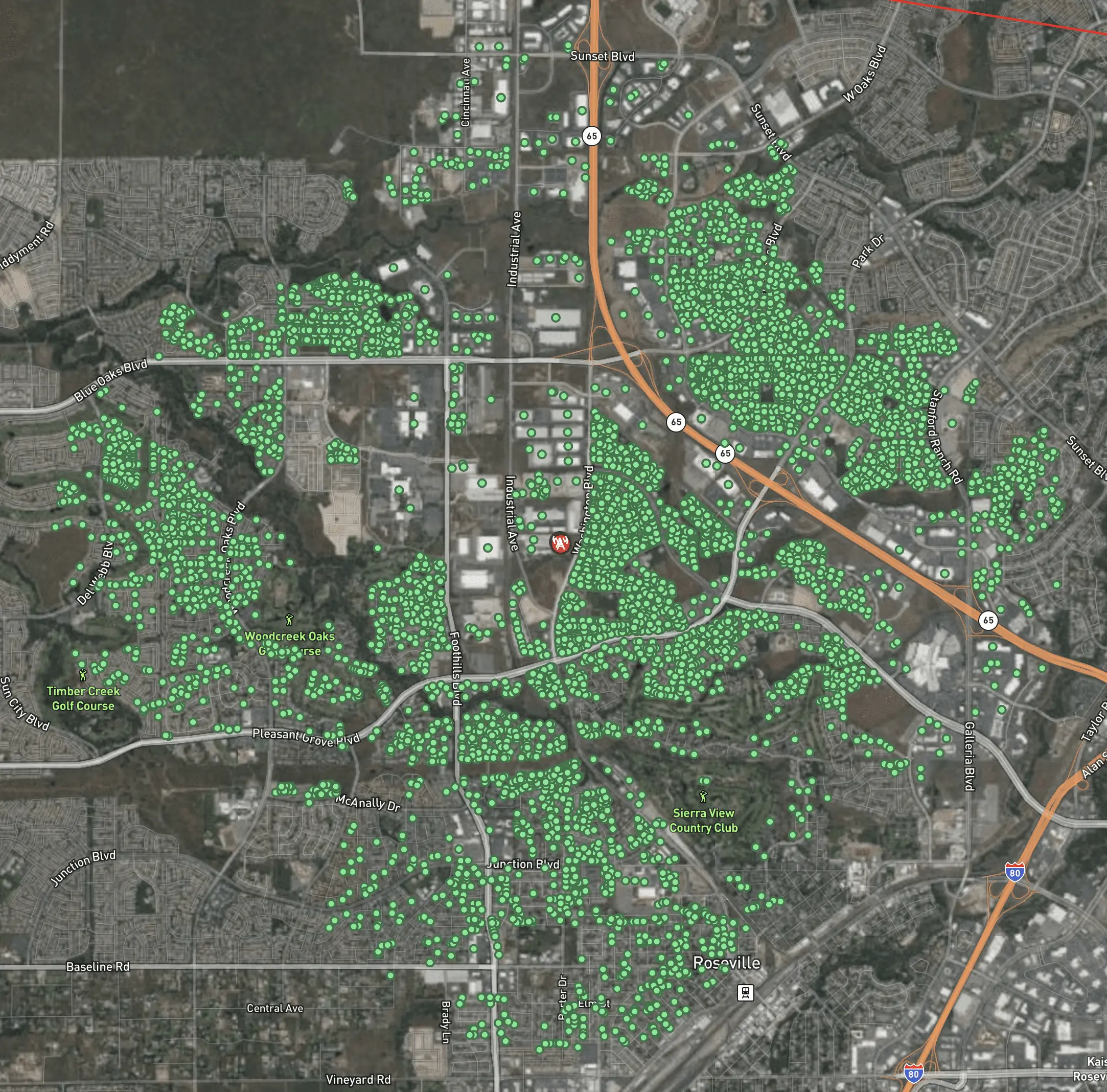 Roseville 60Ghz Coverage Roseville 60Ghz Coverage